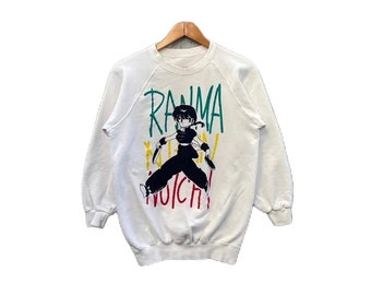 Zeldzaam!! Vintage jaren 90 ranma 1/2 nibun noichi sweatshirt Japanse anime akira devilman