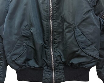 Vintage Alpha Industries Ma1 Bomber Jacket Reversible Size Xxlarge