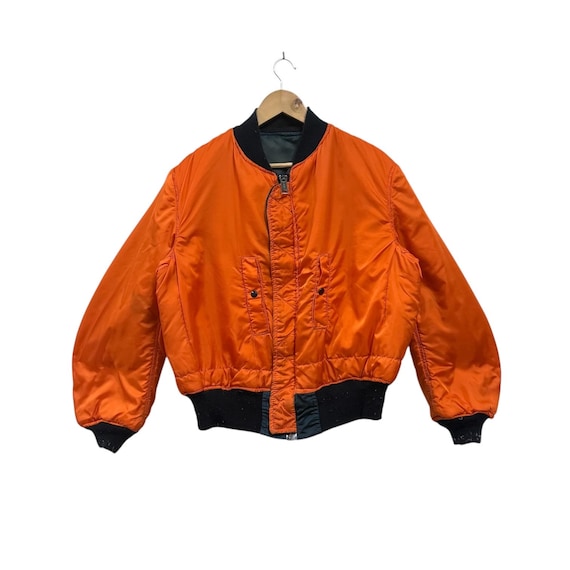 Vintage Alpha Industries Ma1 Bomber Jacket Reversible Size Xxlarge