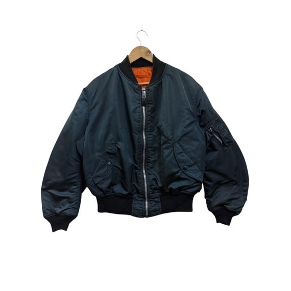 Vintage Alpha Industries Ma1 Bomber Jacket Reversible Size Xxlarge