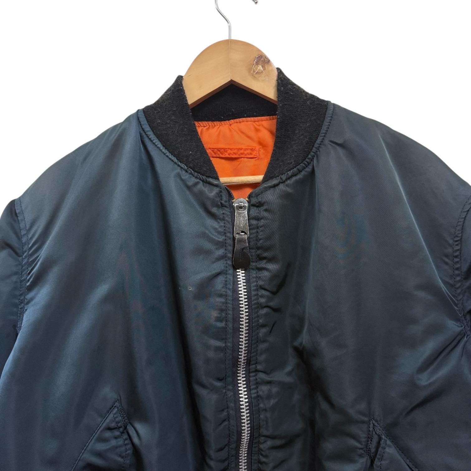 Vintage Alpha Industries Ma1 Bomber Jacket Reversible Size Xxlarge