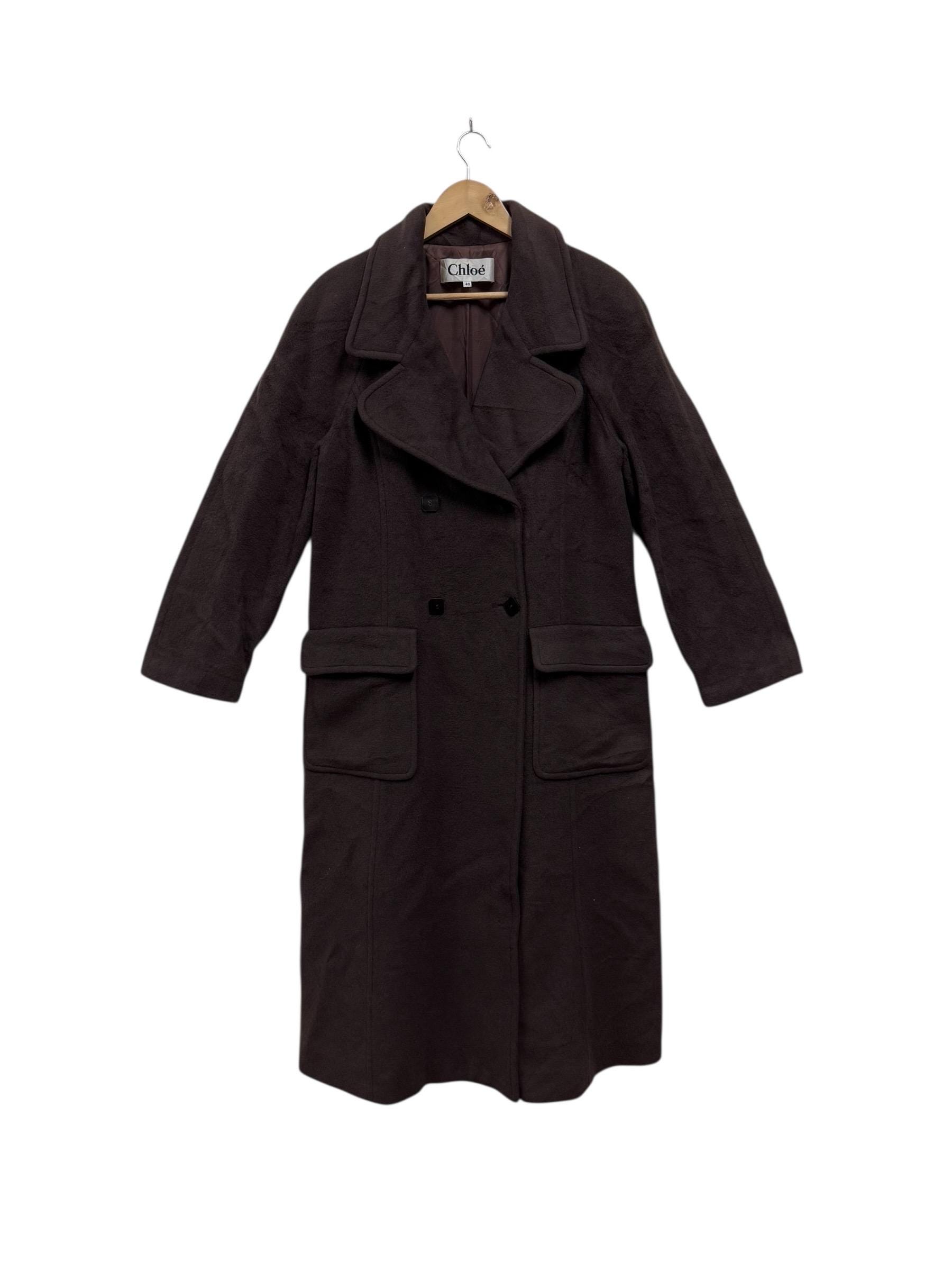 Luxury! Vintage Chloè Wool Teddy Coat Chloe Long Coat Jacket