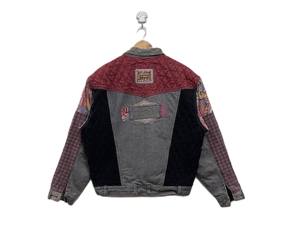 drop shoulder grange damage denim jacket - メルカリ