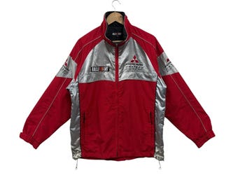 Vintage Mitsubishi Ralliart Fleece Sweat Jacket - World Rally