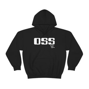 OSS Jiu Jitsu Unisex Heavy Hooded Sweatshirt Brazilian Jiu Jitsu Hoodie, Jiu Jitsu Gift, Jiu Jitsu Hoody, Fight Sport Hoodie