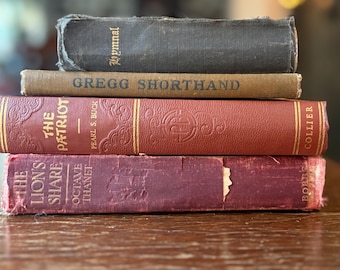Antique Book Collection – Fragile Bindings, Estate Find