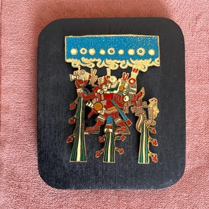 Aztec Wall Plaque – Etzalcualiztli, Sixth Month of the Mexica Calendar – God of Rain Tribute – Made in Mexico
