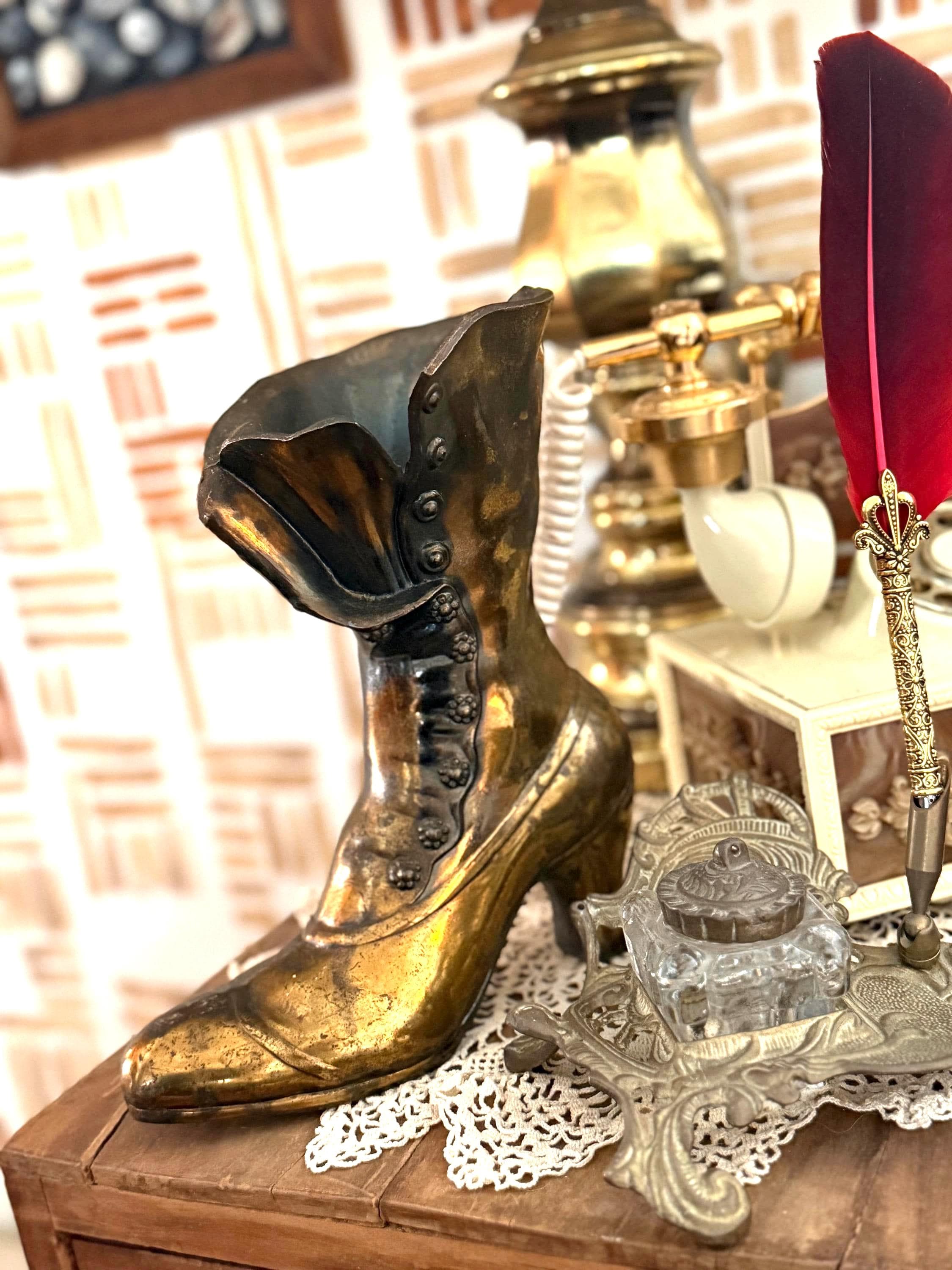 Victorian Boot Vase - Etsy