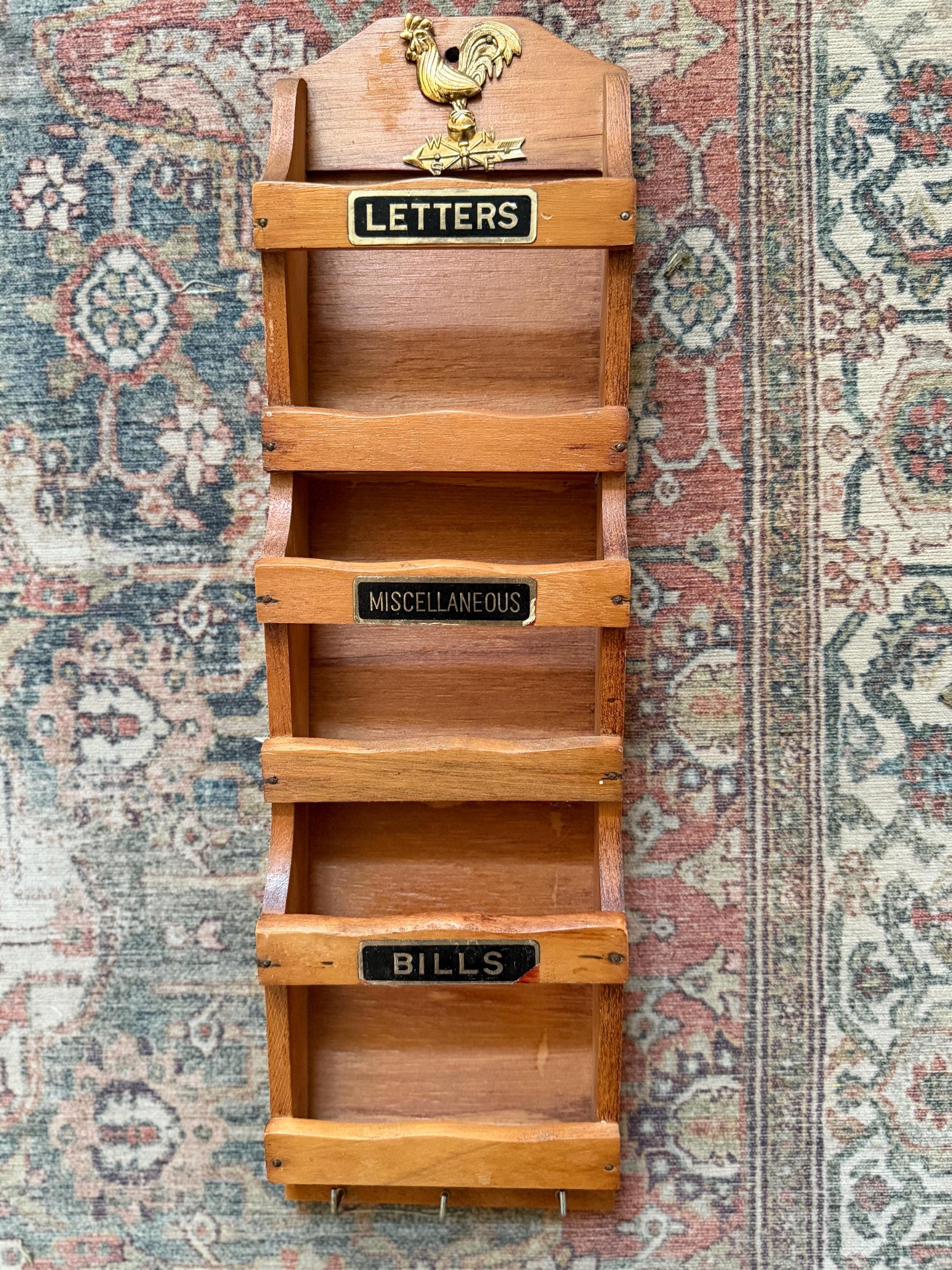 Vintage Mail Letter Holder Wall - Etsy
