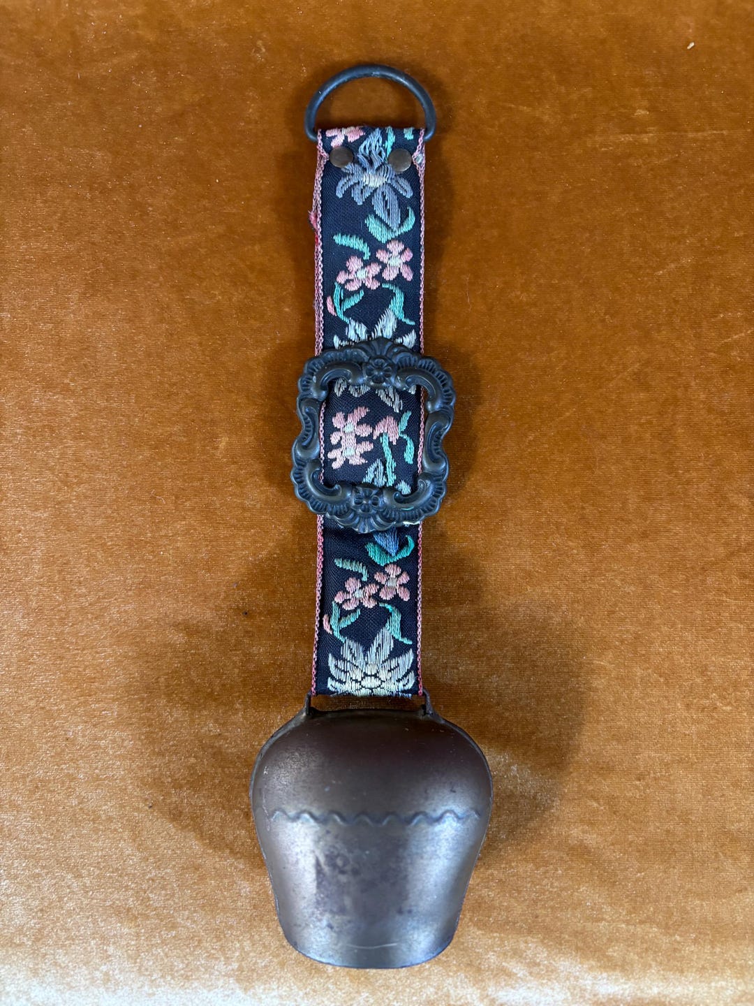 Basque Cowbell Pattern Vintage Swiss Cowbell With Embroidered Strap Rustic Farmhouse Decor - Etsy