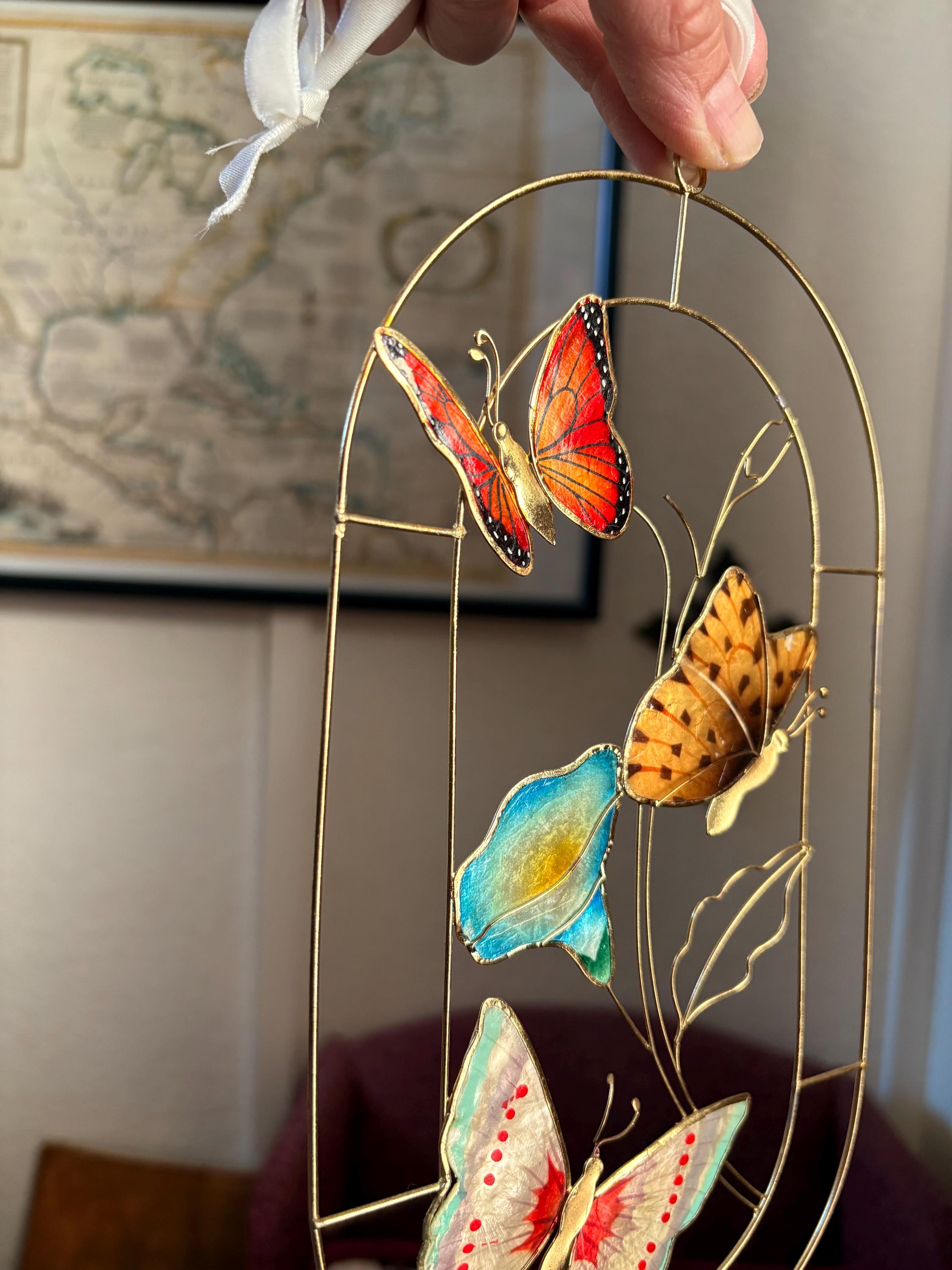 Vintage Butterfly Art Poster – Papillon Illustration – Home Interior Wall Décor