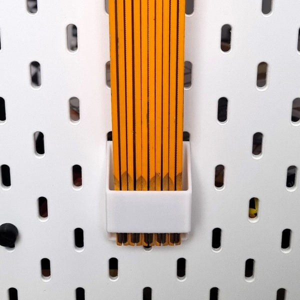 IKEA SKADIS Zollstockhalter | 3D Druck Werkzeughalter | Verschiedene Farben | Optimiere deine Organisation und spare Platz