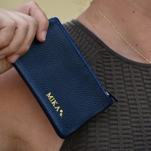IVY - Personalized Leather Women Wallet - Monogrammed Wallet - Personalized Wallet - Customized Wallet - Coin wallet - Mini purse