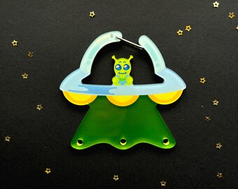 UFO Acrylic Carabiner