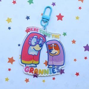 The Grannies Keychain Bluey and Bingo Grannies Keychain Canada