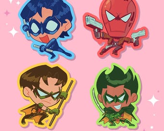 Batfam Robins Stickers