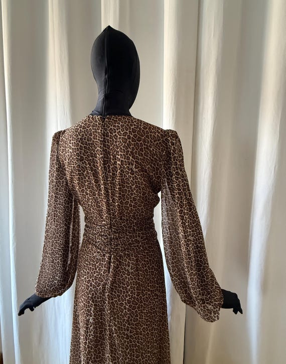 Robe longue leopard style 70s de Blumarine - image 7