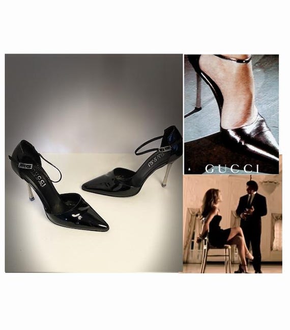 Iconic Black Patent Leather Pumps From Winter 1997 by Gucci by Tom