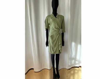 Vintage Thierry Mugler dress in vintage silk 80s