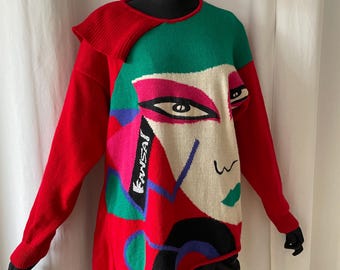Vintage 80s Kansai Yamamoto Sweater - Etsy