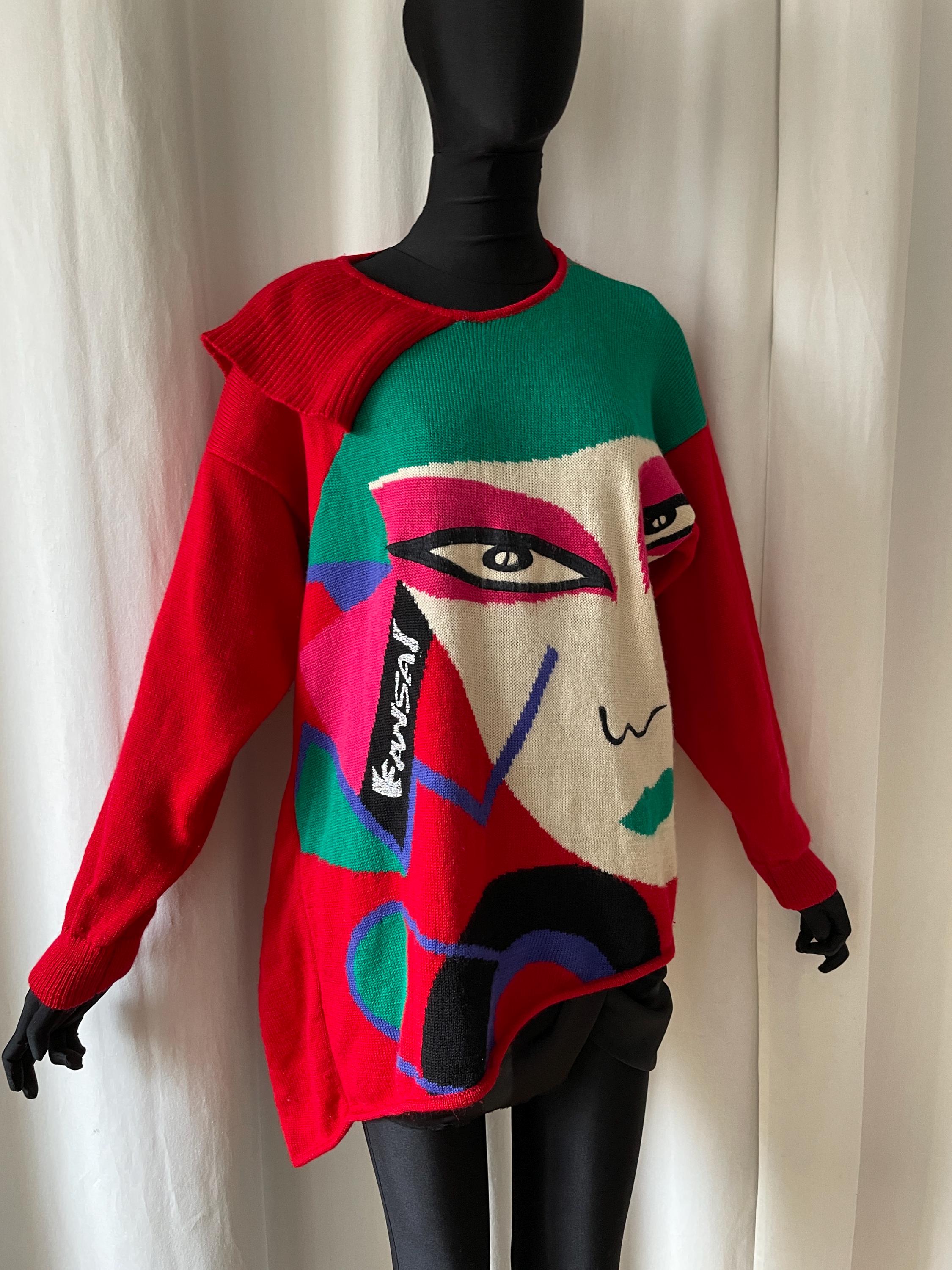 Vintage 80s Kansai Yamamoto Sweater - Etsy