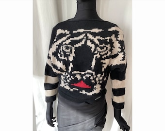 Vintage Krizia tiger sweater 80s