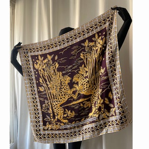 Valentino Leopard Jungle Scarf