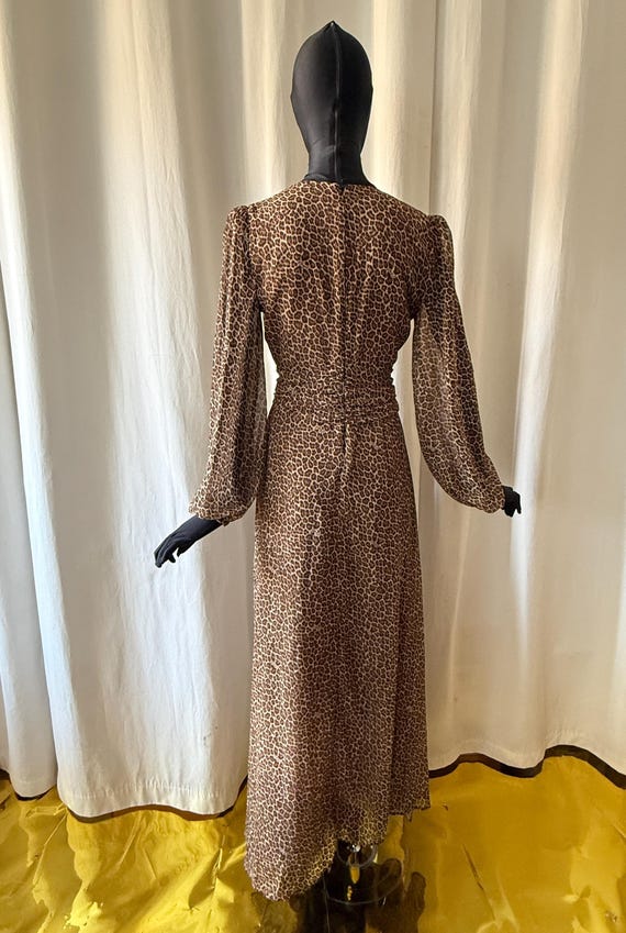 Robe longue leopard style 70s de Blumarine - image 6