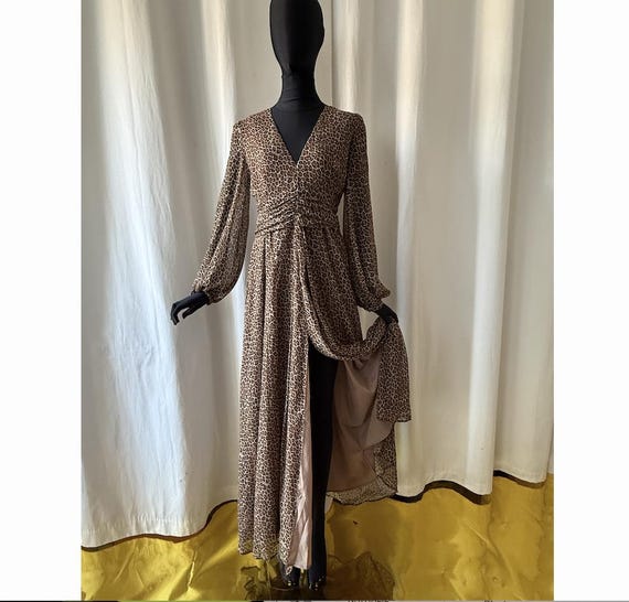 Robe longue leopard style 70s de Blumarine - image 1