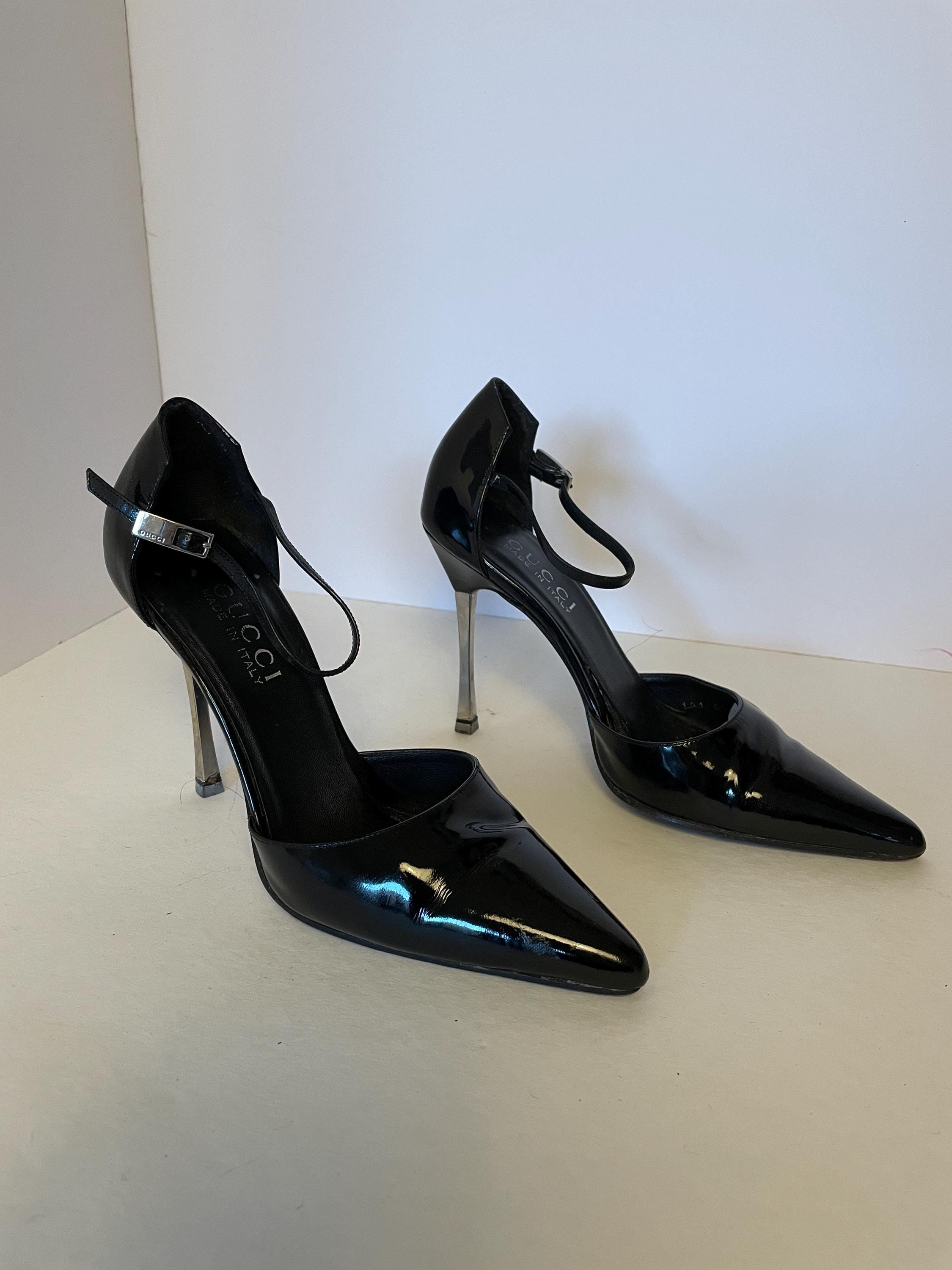 Iconic Black Patent Leather Pumps From Winter 1997 by Gucci by Tom 