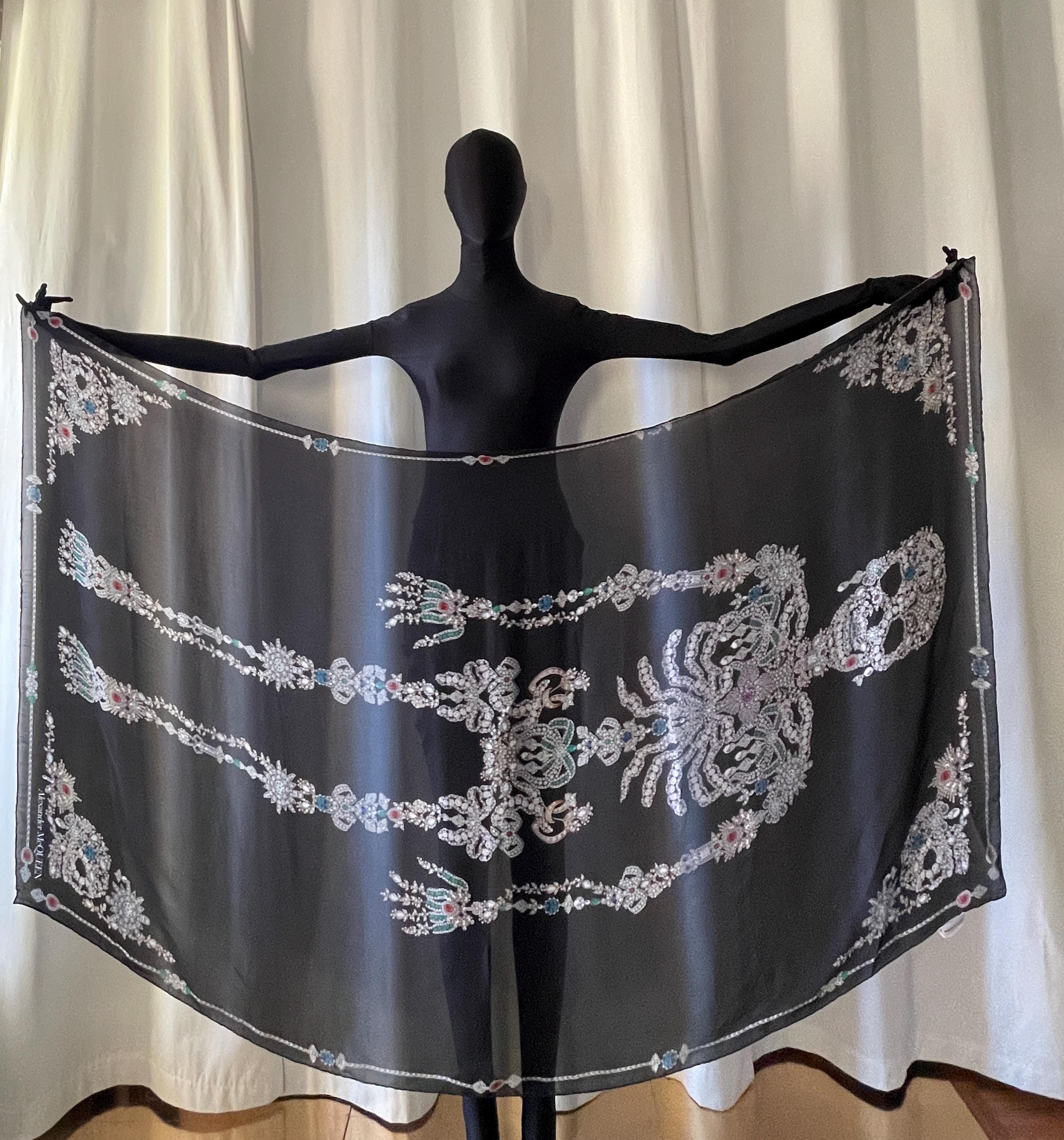 Skull scarf alexander mcqueen - Etsy 日本