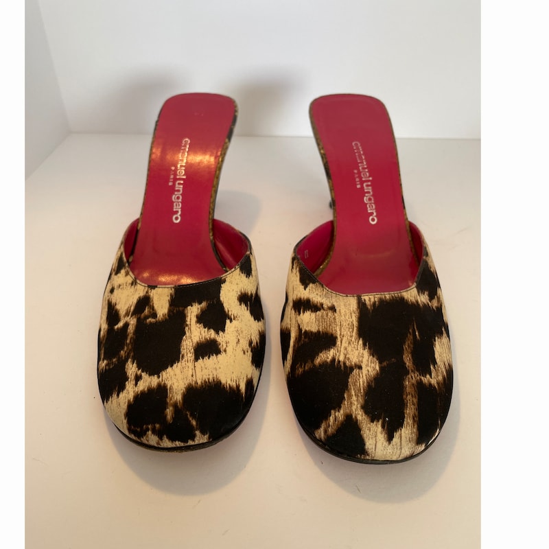 Women's Leopard Flat Mules