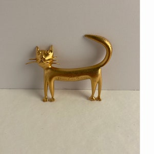 Jean Cocteau 90s cat brooch