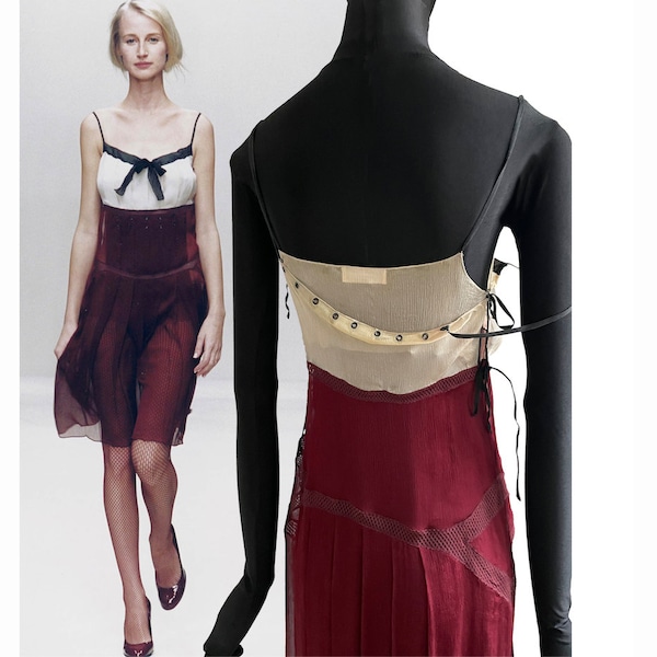 Prada vintage silk lingerie dress from summer 2000 fashion show