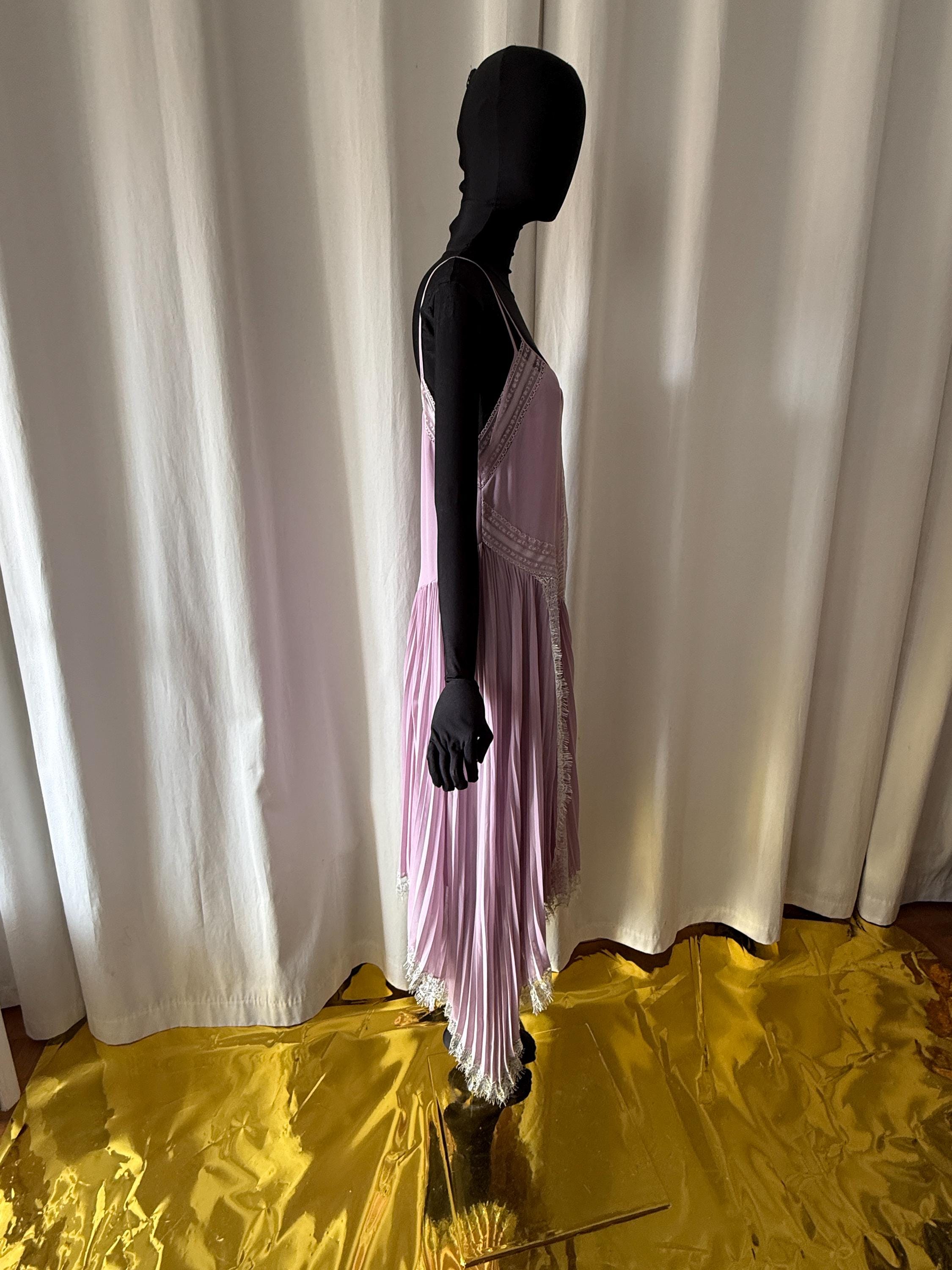 Blumarine ドレス Vintage Blumarine Pleated Lingerie Dress 2000 YK2 - Etsy
