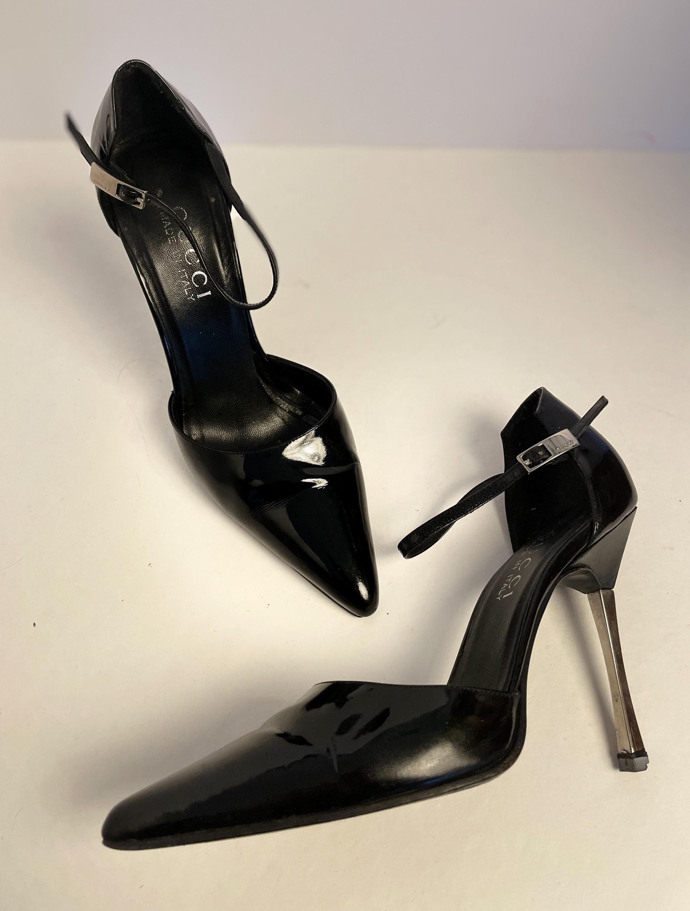 Iconic Black Patent Leather Pumps From Winter 1997 by Gucci by Tom