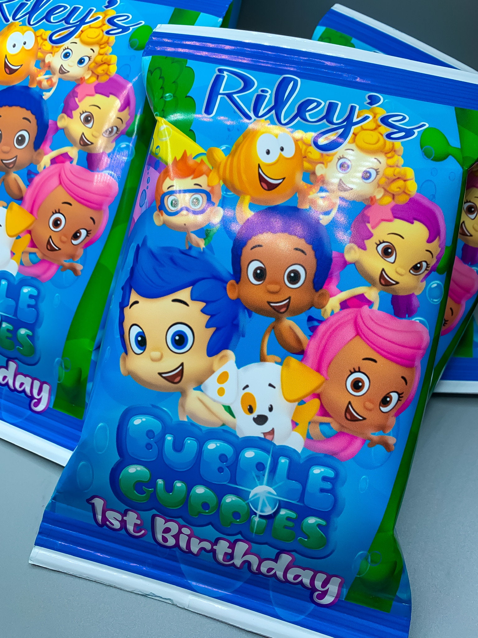 Bubble Guppies Party Favors Bubble Guppies Treat Bags Bubble Etsy