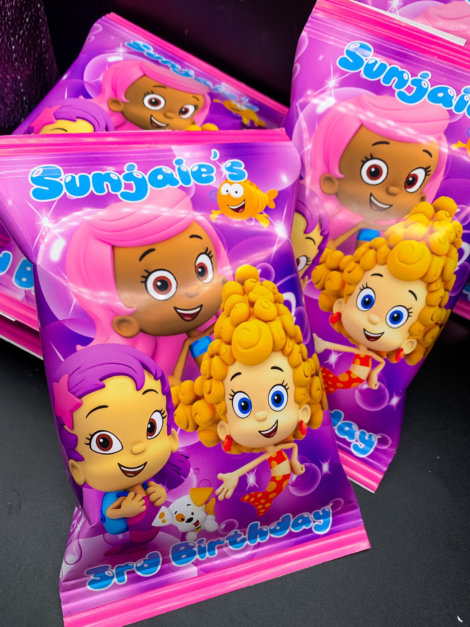 Girl Bubble Guppies Party Favors Girl Bubble Guppies Chip Bags Girl