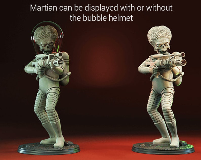 Mars Attacks Alien Invasion High Quality 3D Printer Etsy