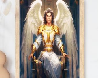 大天使ガブリエル、ガブリエル、神の使者、ファンタジーイラスト、すぐ