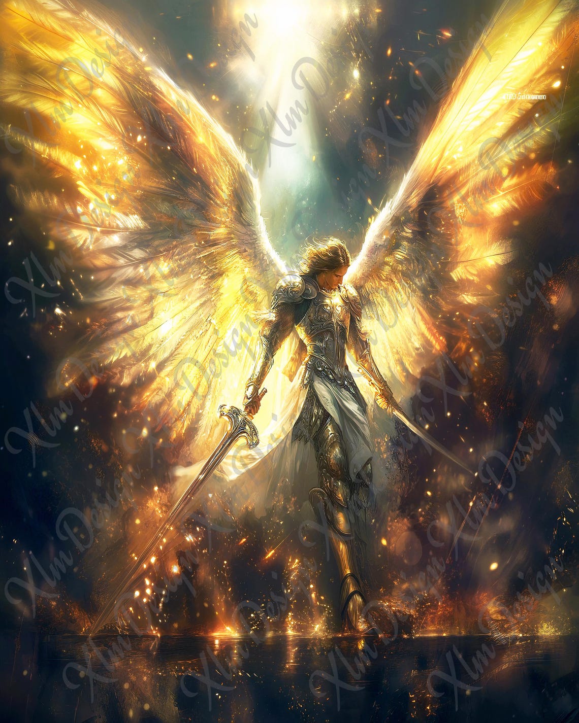 Archangel Michael Warrior Of God And His Sparkling Wings To Download 