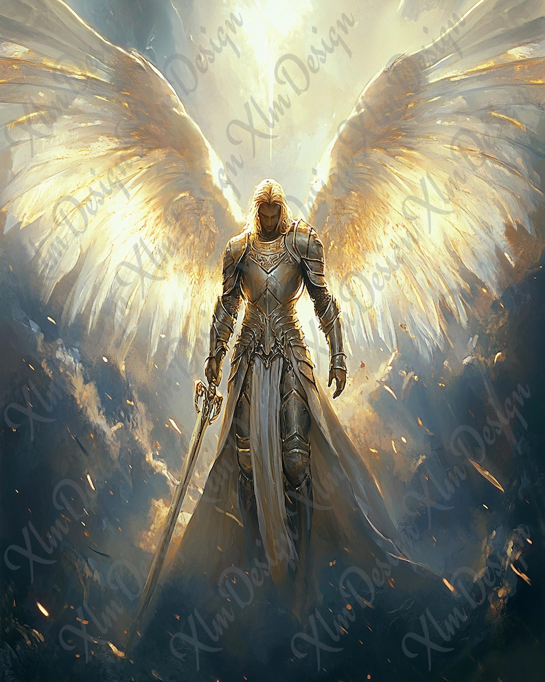 Archangel Michael Warrior of God in Divine White to Download ...