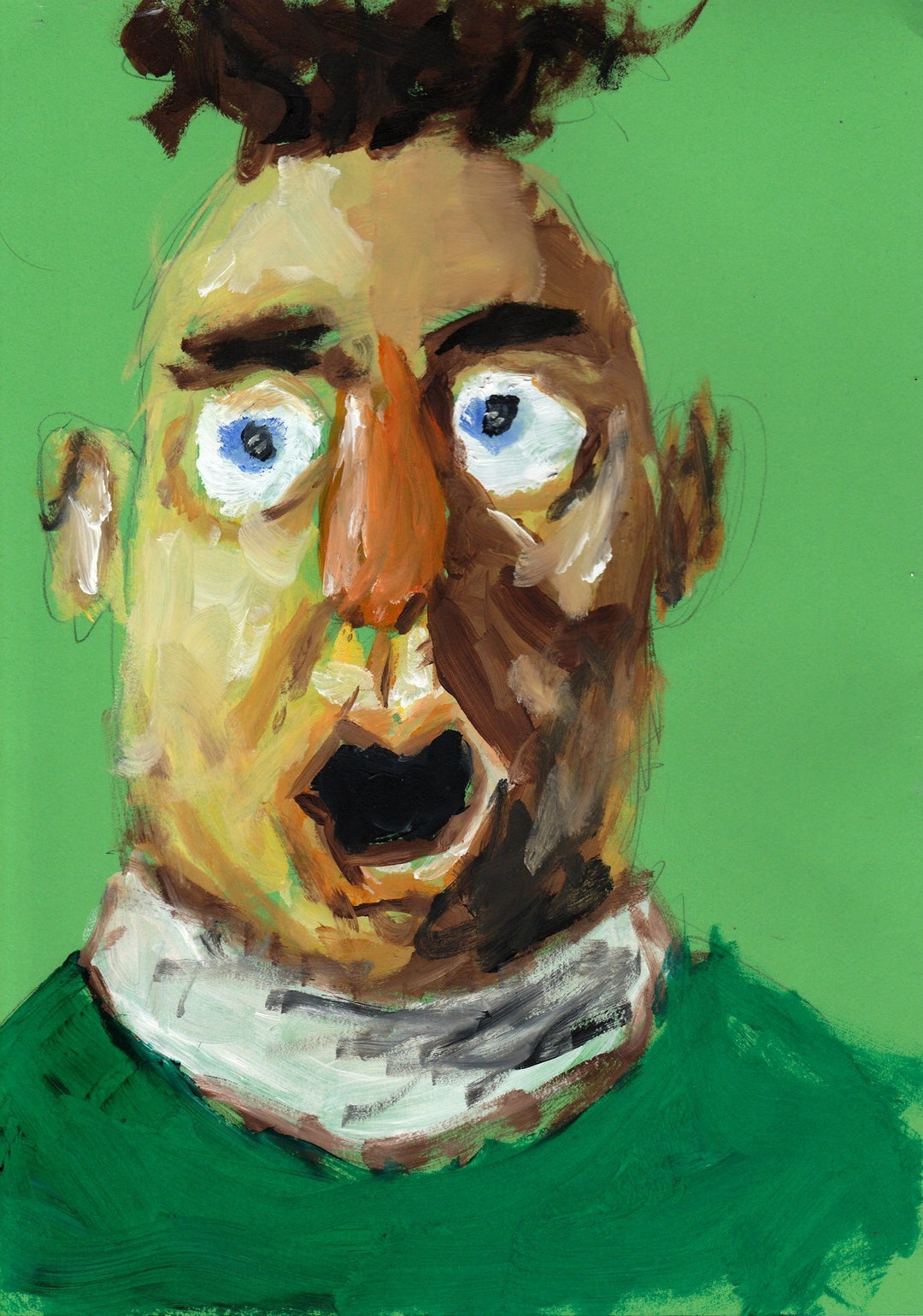 Irish Rapper Painting cu Chullain as Bert 2023, Irish Drill, Celtic