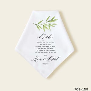 Wedding day gift for son on wedding day from parents, gift from mom to son blessing, gift from parents groomsmen gift, Mother Father message
