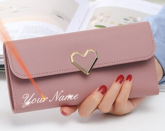 Personalized Women's Wallet - Customizable Women's Wallet - Personalized First Name Wallet - Modern Women's Gift Idea