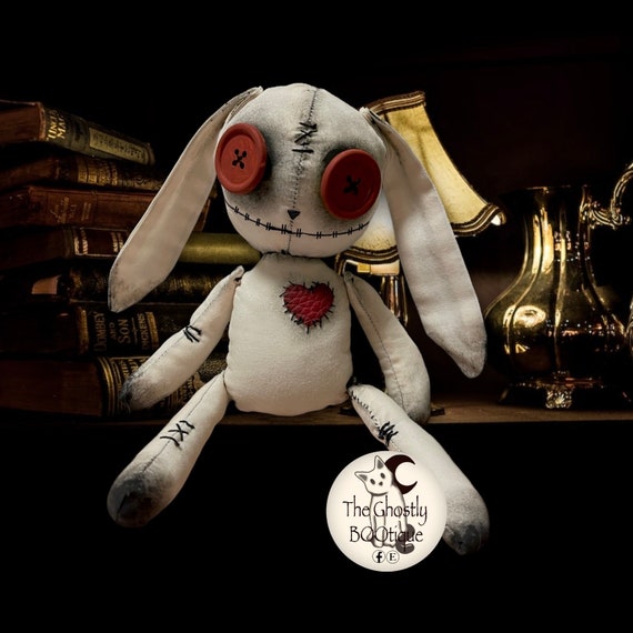 Creepy Cute Bunny Rag Doll, Spooky Gothic Halloween Decoration - Etsy