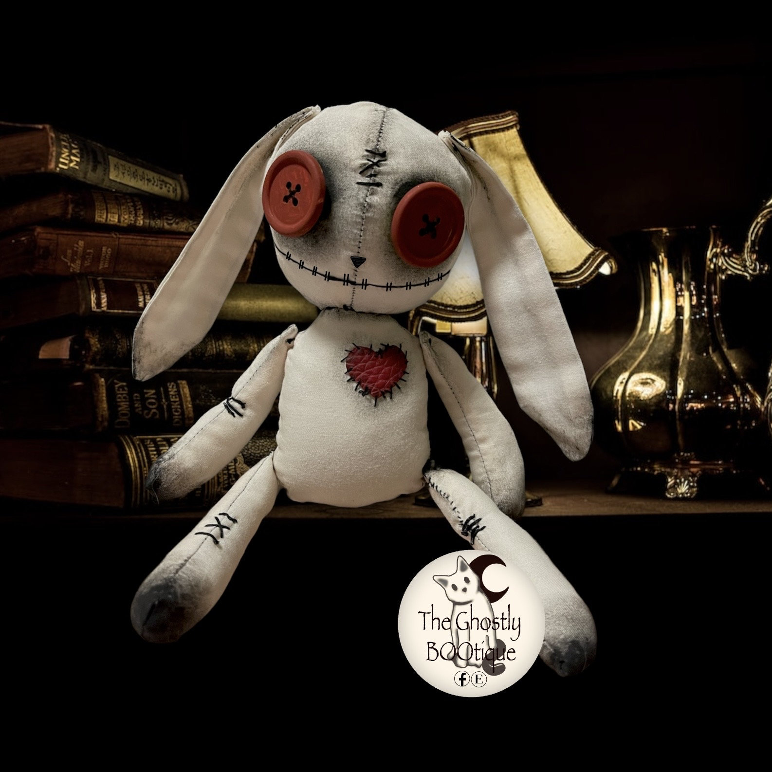 Creepy Cute Bunny Rag Doll, Spooky Gothic Halloween Decoration - Etsy