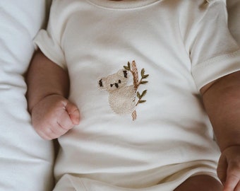 Short Sleeve Cotton Baby Romper | Embroided Romper for Babies and Toddlers | Unique Newborn Baby Gift