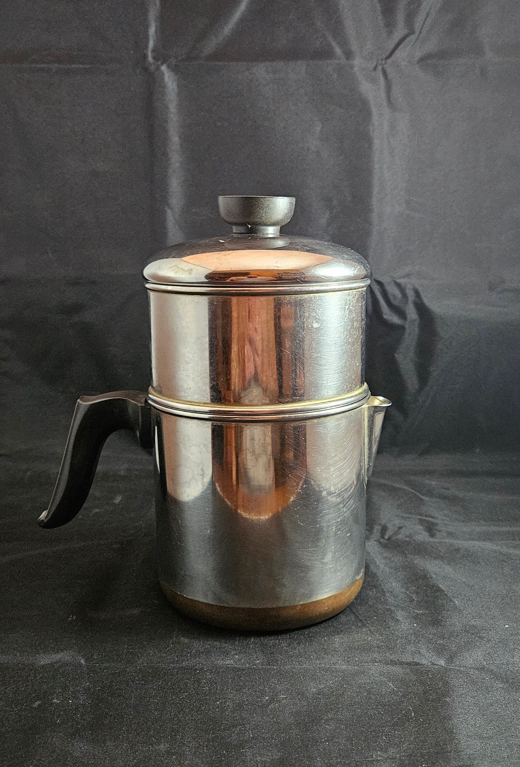 Vintage 1801 Revere Ware 16 Qt. Copper Bottom Stock Pot With Lid - Clinton,  ILL on eBid Italy