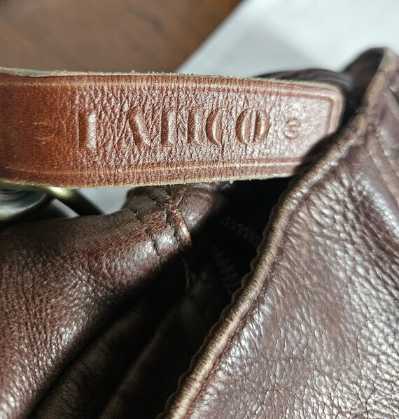Vintage Brown Leather Messenger Bag - Crossbody S… - image 5